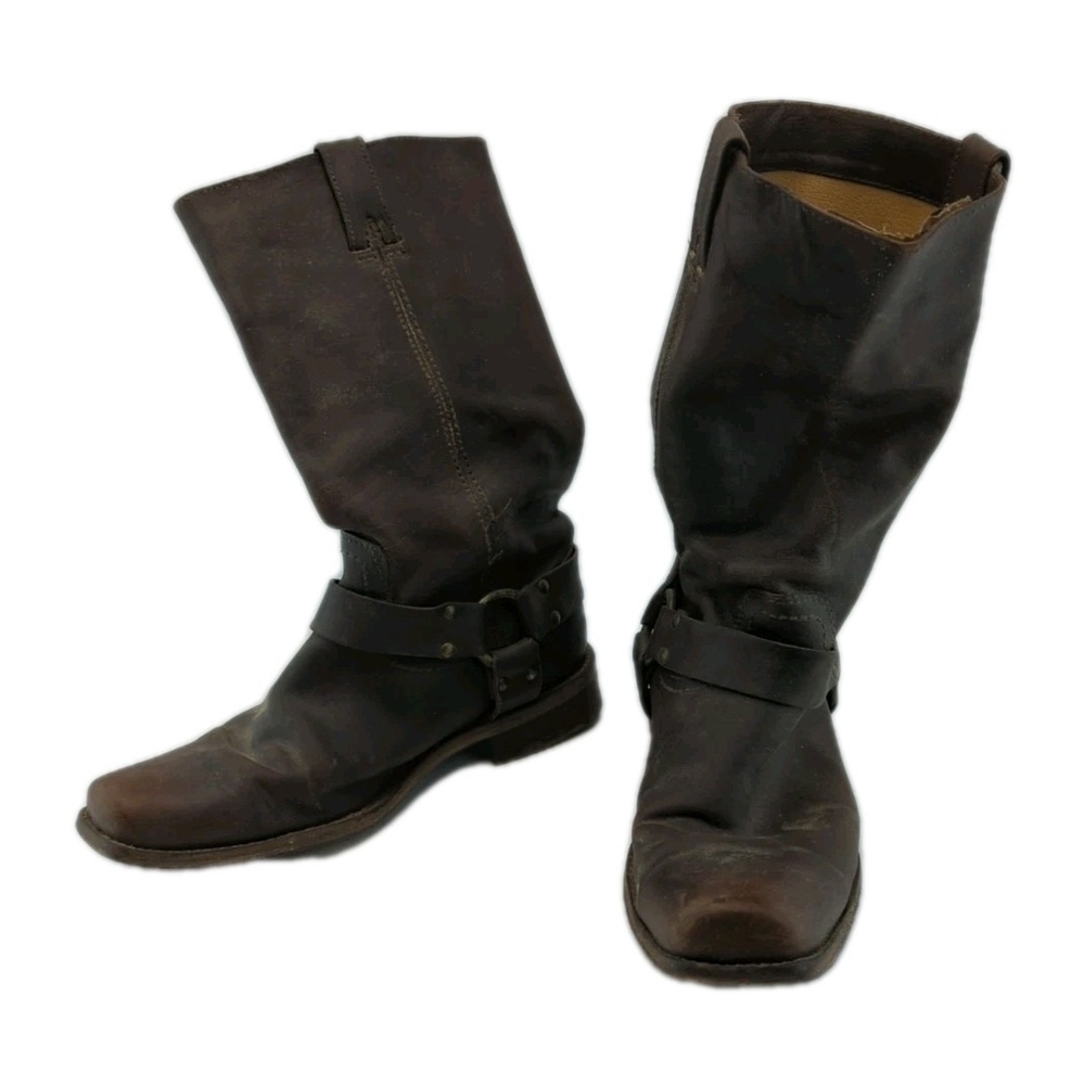 Frye vintage Brown Leather Boots Size US 9 B